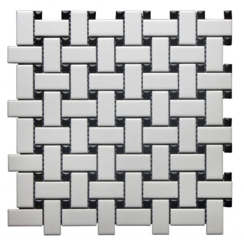 Carreau de mosaïque en céramique 1 po x 2 po