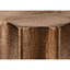 Élégante table d'appoint tambour en métal cuivré pour le salon et le coin-détente avec chambre à coucher martelée