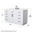 Meuble-lavabo simple 60 po avec plateau en quartz Beckett TK-99459964-99459967-125003101