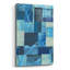  «Denim Blocks I» par Regina Moore, art mural en verre acrylique, 24 po x 36 po-101620693