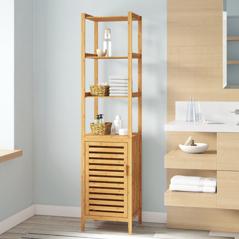 Bamboo Freestanding Linen Cabinet