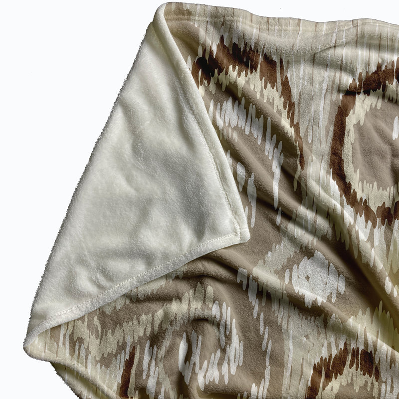 Plain Weave / Muslin Throw Blanket, Taupe