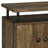 Vespucci Rustic Oak and Black TV Stand with Open Shelving