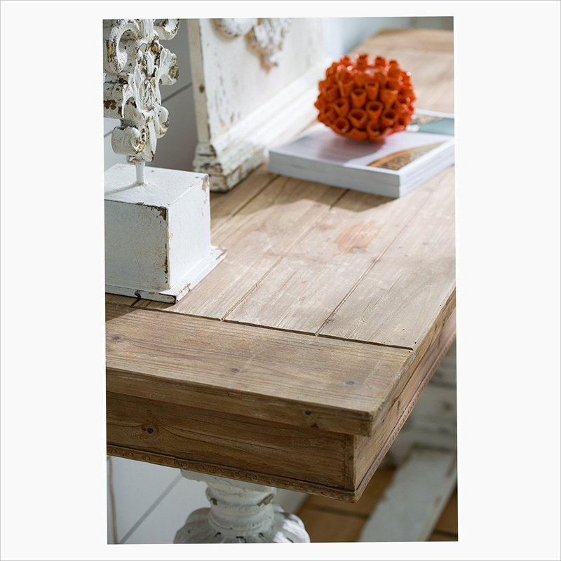 Trouville 59.06'' Solid Wood Top Console Table