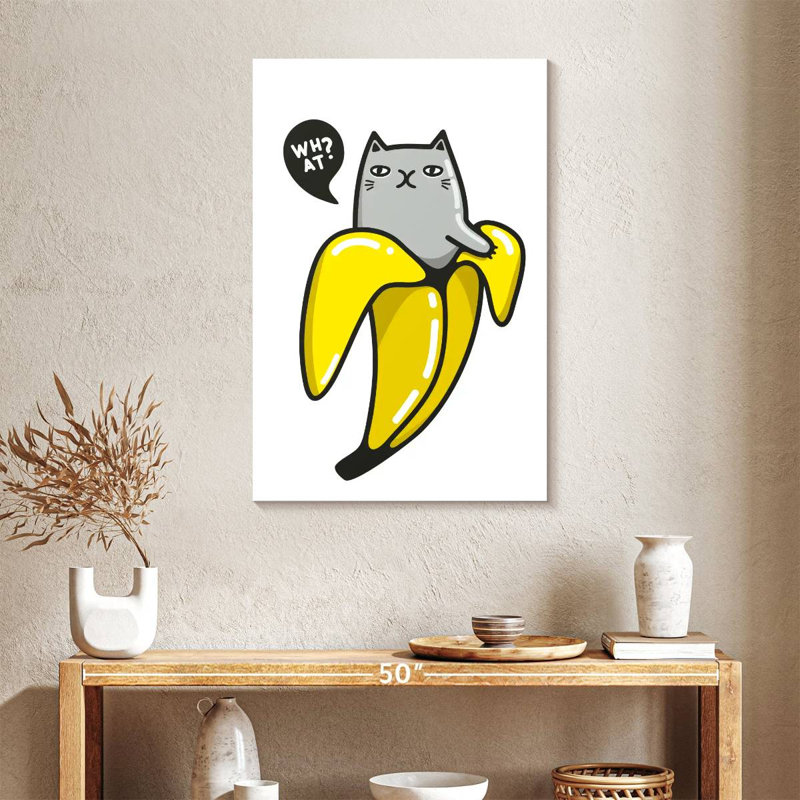 Brampt Banana Cat, 36" H x 24" W