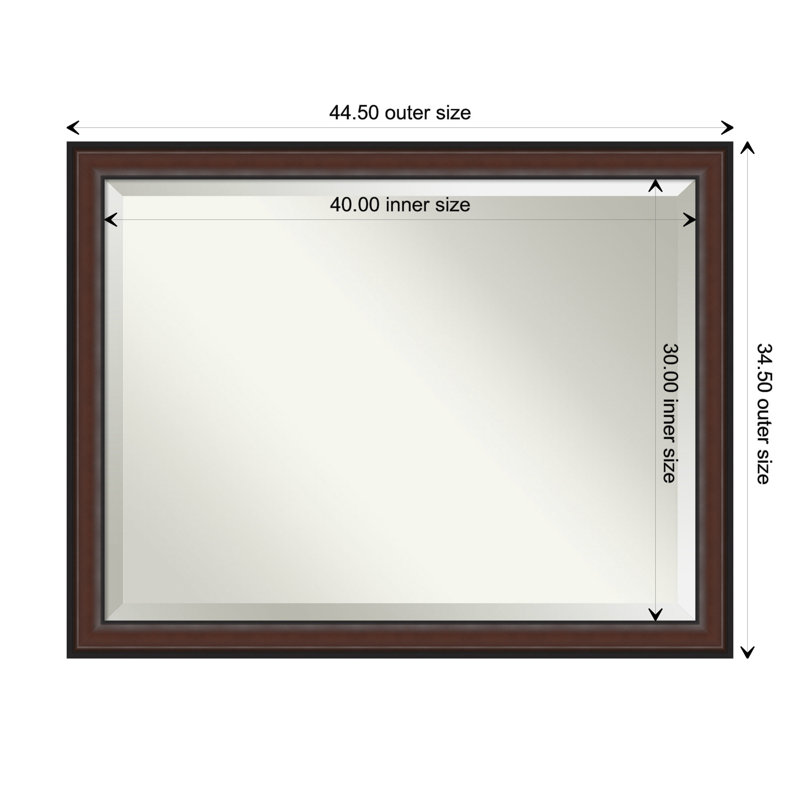 Miroir de salle de bain Hilma, 35 po x 45 po