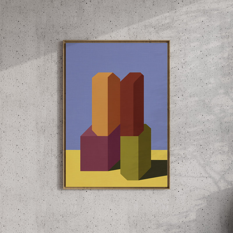 Form and Structure No. 09: Art abstrait géométrique, 18x24 in, White