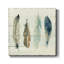 Shiplap Feathers II - impression sur toile tendue-149551058