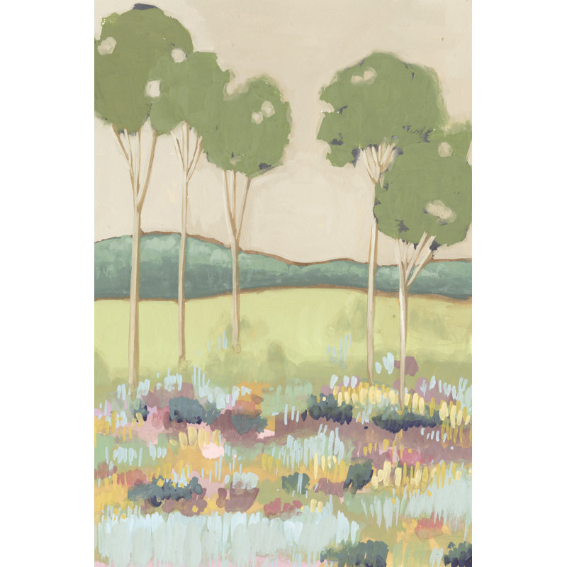 Shades Of Trees II by Melissa Wang - Wrapped Canvas Painting, 46cm H x 30cm W