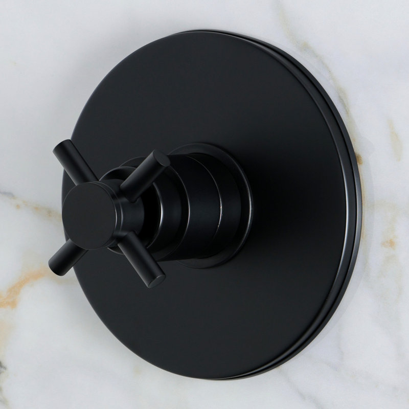 Kingston Brass Concord Single-Handle Pressure Balanced Shower Faucet, Matte Black