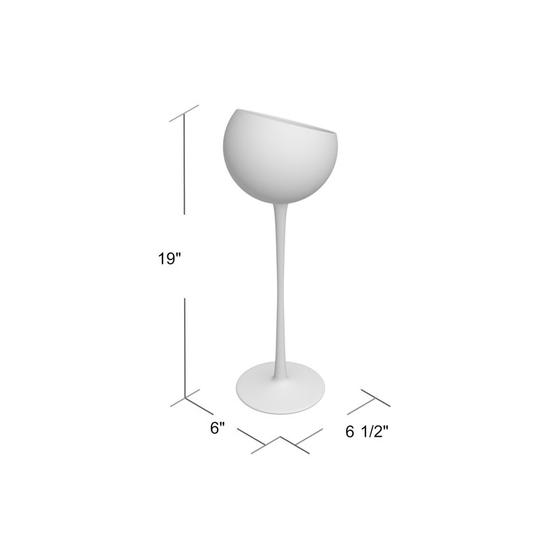 Mailiah Soda-lime Glass Wine Glass, Green