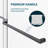 - W x 58'' H Bypass Door Semi-Frameless Shower Door with Easy-Clean