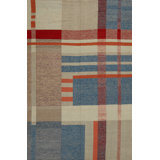 Plaid Area Rug in Brown/Blue