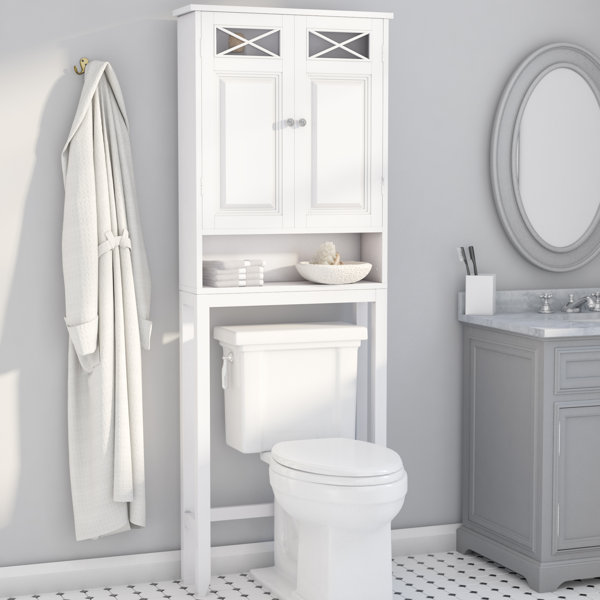 Kenney - Polished Pewter Over-the-Toilet Space Saver