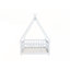 Lit simple en forme de tente avec garde-corps et lattes pour chambres d'enfants et espaces de couchage confortables-861574419