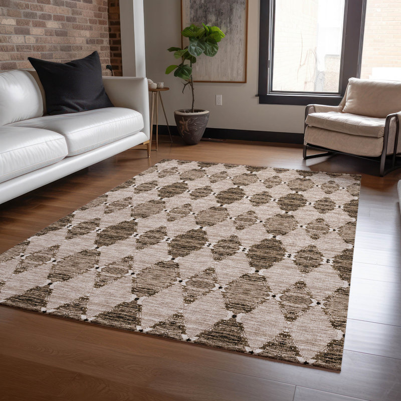 Everlee Moroccan Indoor / Outdoor Rug, Rectangle 9' x 12'