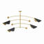 Eclipse Chandelier (Blackened Brass and Natural Brass)-1496295235