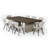 Torian Oak Solid Wood Top Dining Table-47332945