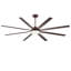 Ventilateur de plafond industriel de 88 pouces avec moteur PM CC et lumière-61444618