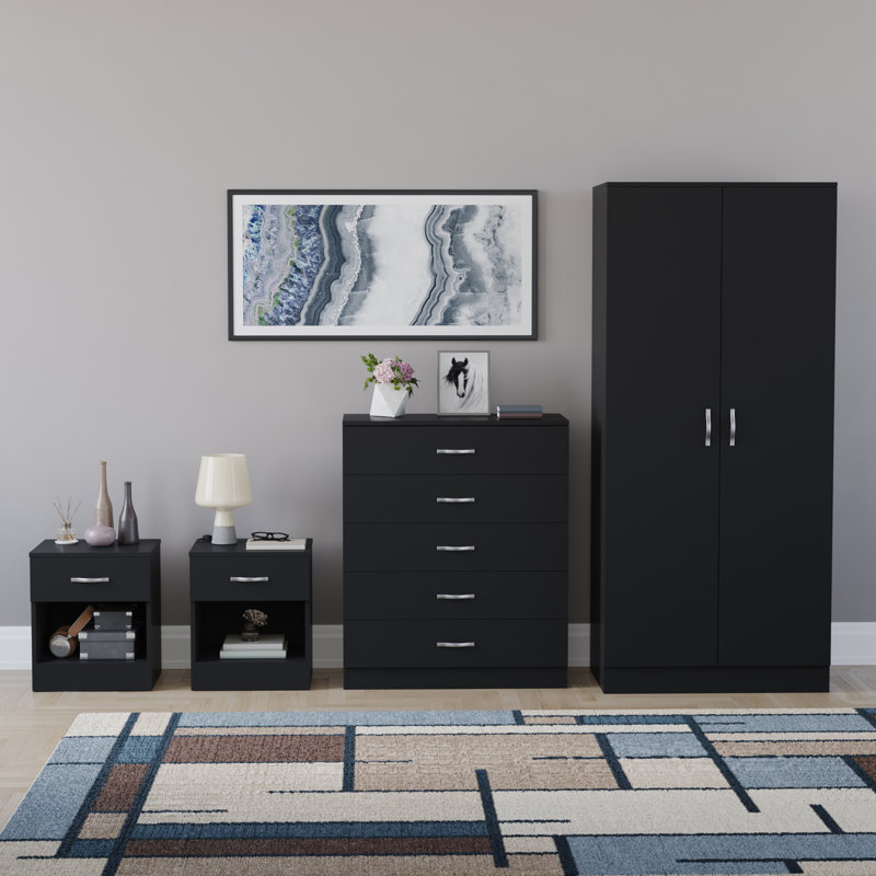 Maybery Piece Bedroom Set, Black