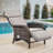 Serita Caeden Outdoor All-Weather PE Wicker Adjustable Reclining Lounge Chair With Cushions-2072068635