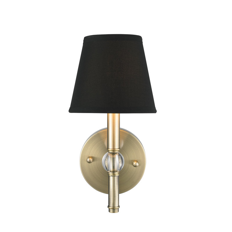Dasilva Wall Sconce, Tuxedo, Aged Brass
