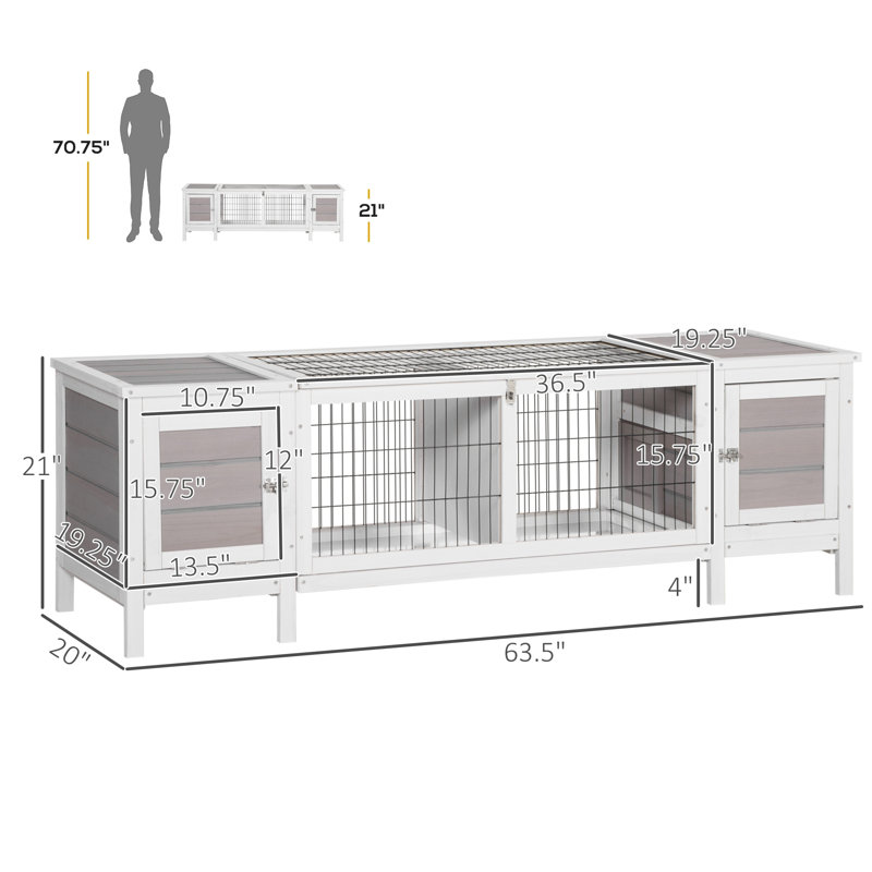 Maison pour animaux avec plateau coulissant