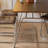 Modern Nut-Brown Rectangular Solid Wood Dining Table