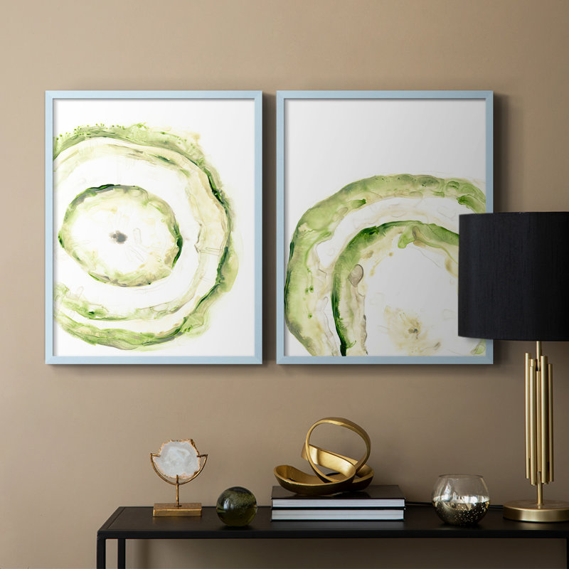 Lichen Halo III - reproduction encadrée de qualité supérieure - prête à être accrochée - aucun clou requis - aucun clou requis