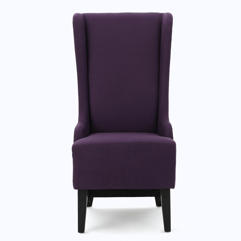 High Back Accent Chair, Plim Fabric