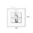 White, Black Square Sandstone Wall art-117546028