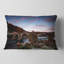 Coussin décoratif paysage ancien pont romain en Espagne-1993405550