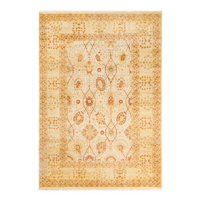 Classic One-of-a-Kind 6' 4" x 8' 10" Hand Knotted Area Rug