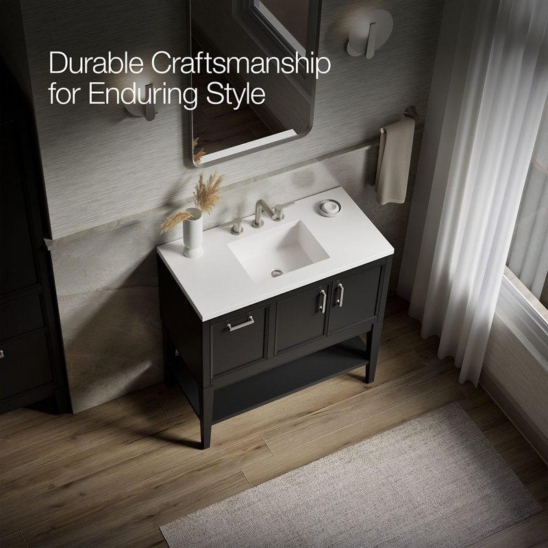 Winnow 36-In Bathroom Vanity Set, Slate Gray