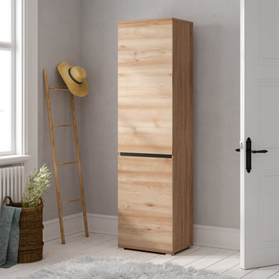 Derron 1 Door Manufactured Wood Wardrobe