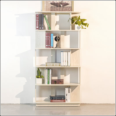 Modern 5-Tier Open Storage Bookcase with Spacious Shelves, Durable MDF Wood, Ideal for Home and Office Organization