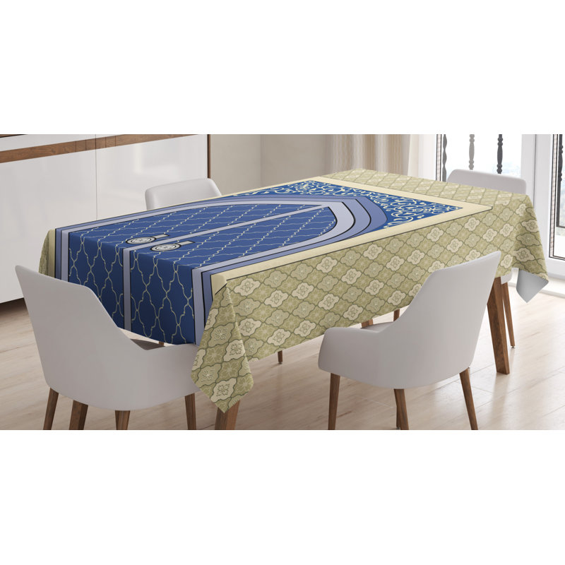 Moroccan Geometric Tablecloth, 70" L x 52" W