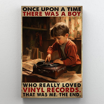 " A Boy Who Really Loved Vinyl Records "