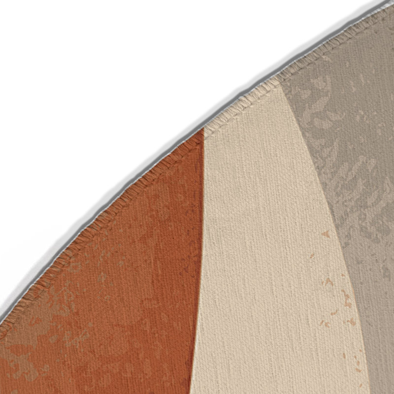 Arid Elegance Indoor And Outdoor Area Rug, Round 5'