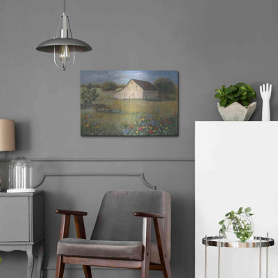 «Country Wildflowers I» par Pam Britton, art mural en métal, 36 po x 24 po
