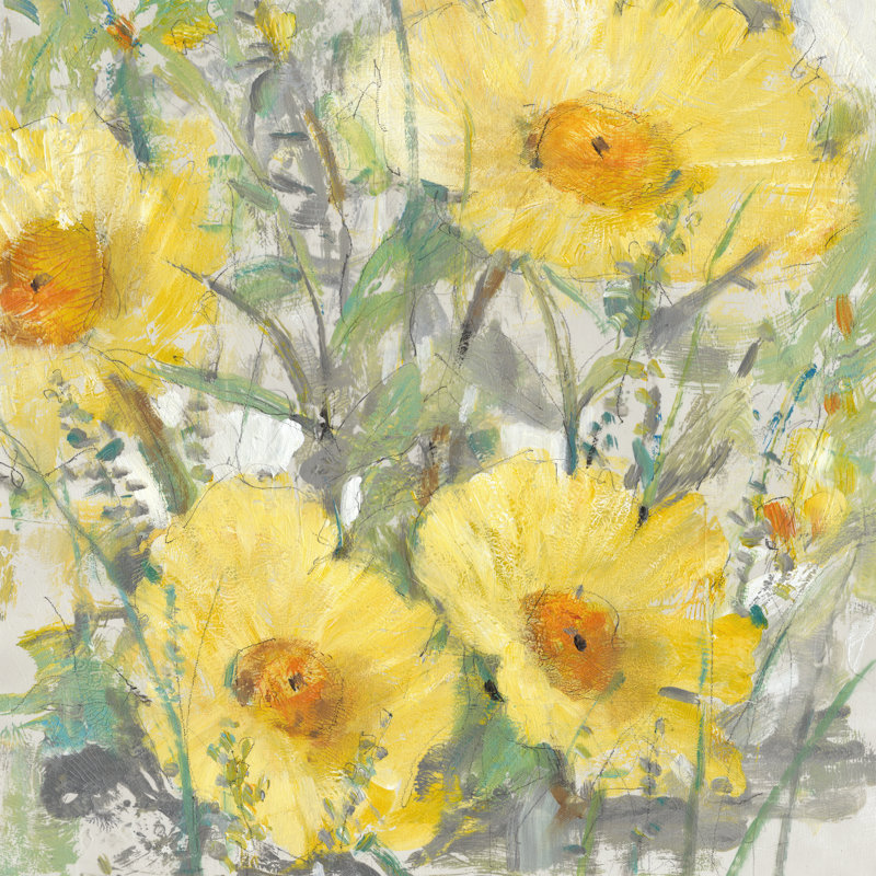 Yellow Bunch I by Tim OToole - Wrapped Canvas Painting, 91cm H x 91cm W