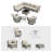 10-Piece Outdoor Wicker Sectional Seating Group With Swivel Rocking Chairs, Coffee Table & Side Table, All-Weather Patio Conversation Set-171134981-171134983-171134982