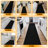 Indoor 2 ft. 7 in. x 23 ft. Black Non-Slip Aisle Runner Rug For Events, Weddings, Venues-1197852538