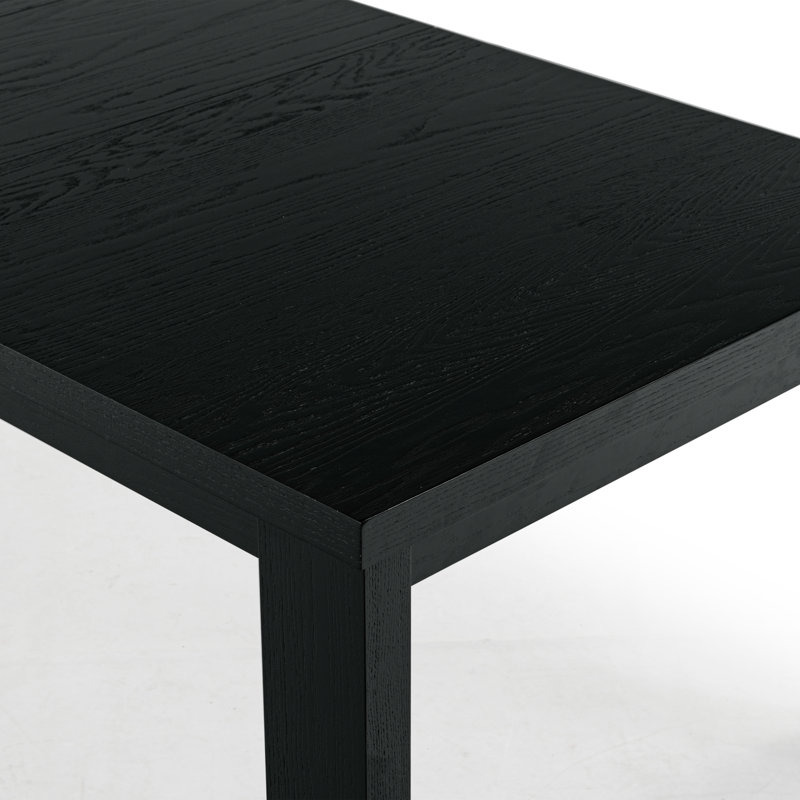 Desmond Extendable Wood Dining Table, Black