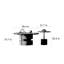 Ensemble de tables basses Retro and Simple Petal