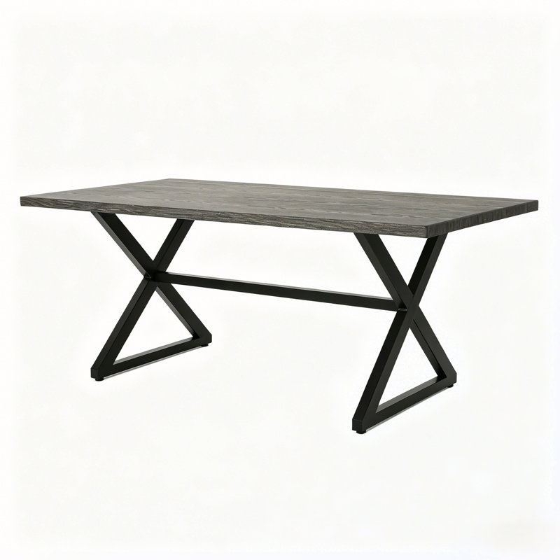 Ensemble repas d'extérieur 7 pièces avec chaises, Grey, Dark Grey