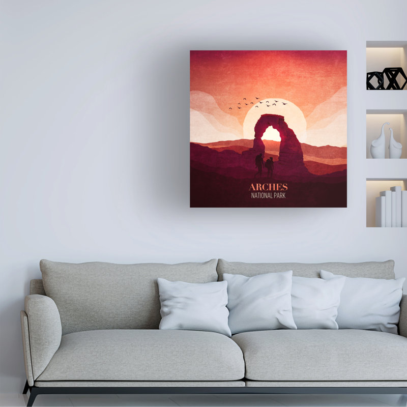 Art sur toile, «bolologia emel tunaboylu arches», H 14 po x l 14 po