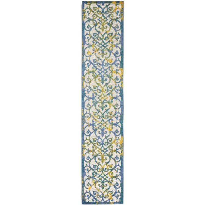 Mappsville Indoor / Outdoor Rug, Runner 2' x 6'