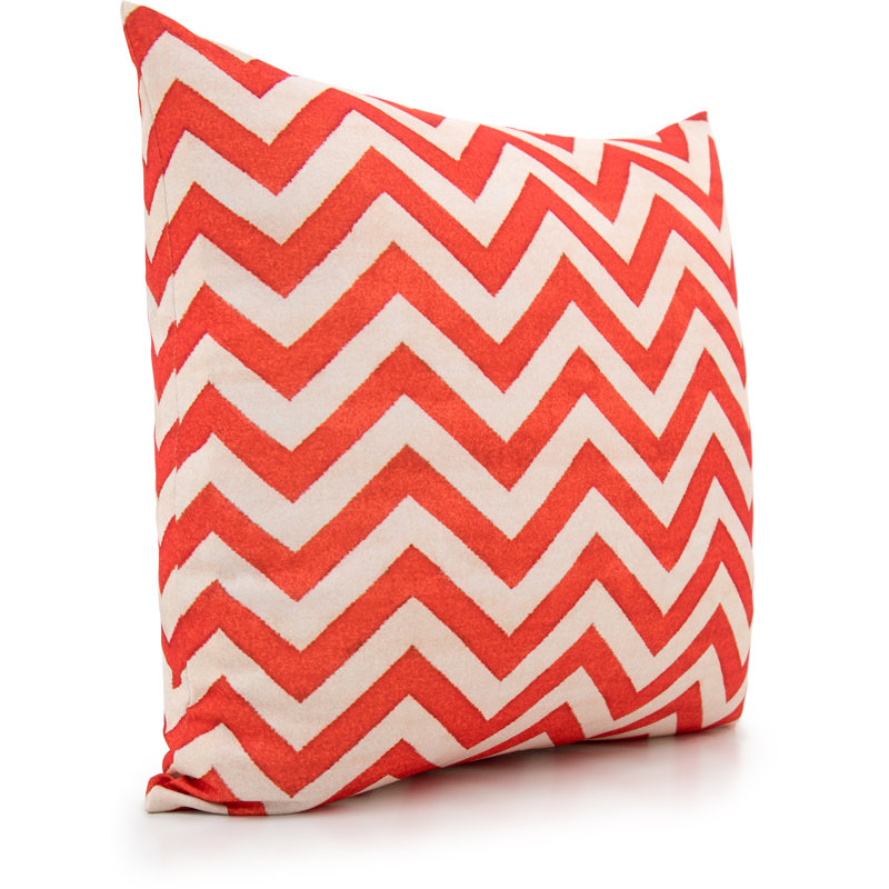 Housse de coussin Lily, Crème/orange