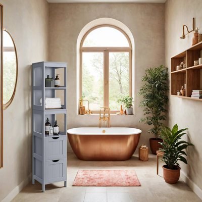 Oxfordshire Free-Standing Linen Cabinet